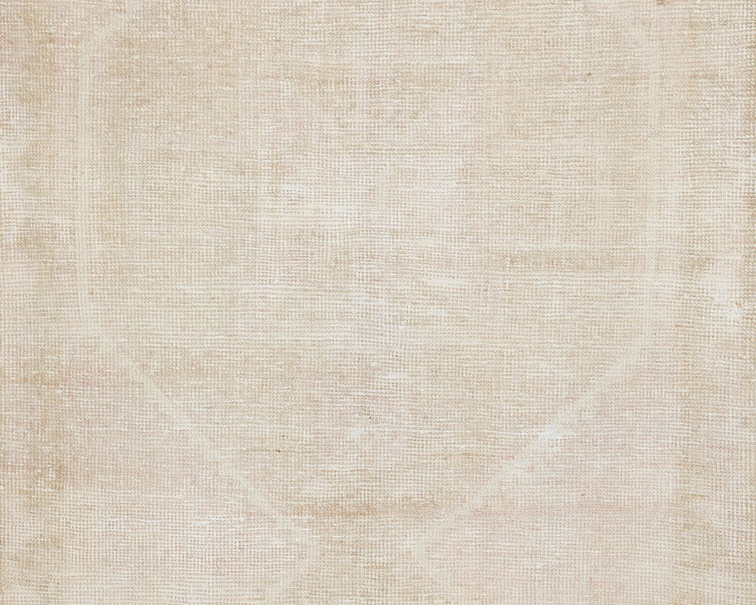 Beige Turkish Oushak Rug 11' x 3' 7" Hand-Knotted | No. VR10881