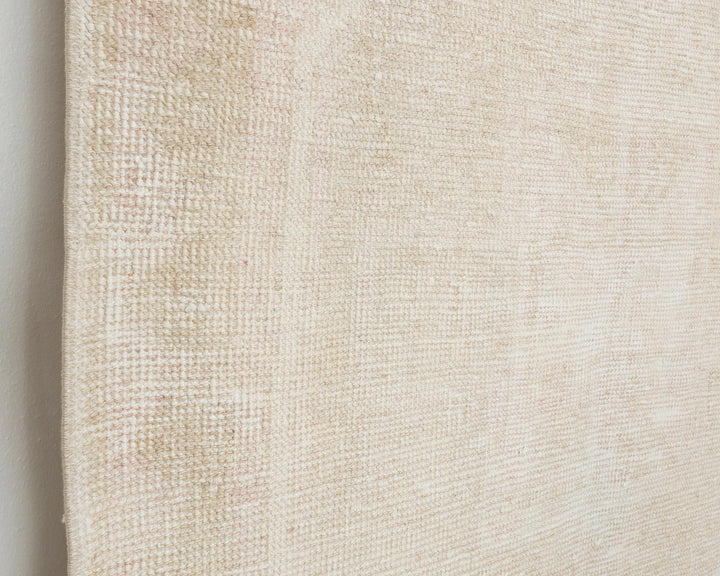 Beige Turkish Oushak Rug 11' x 3' 7" Hand-Knotted | No. VR10881