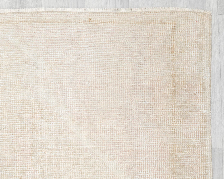 Beige Turkish Oushak Rug 11' x 3' 7" Hand-Knotted | No. VR10881