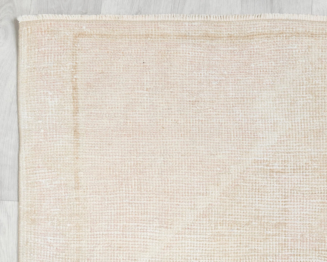 Beige Turkish Oushak Rug 11' x 3' 7" Hand-Knotted | No. VR10881