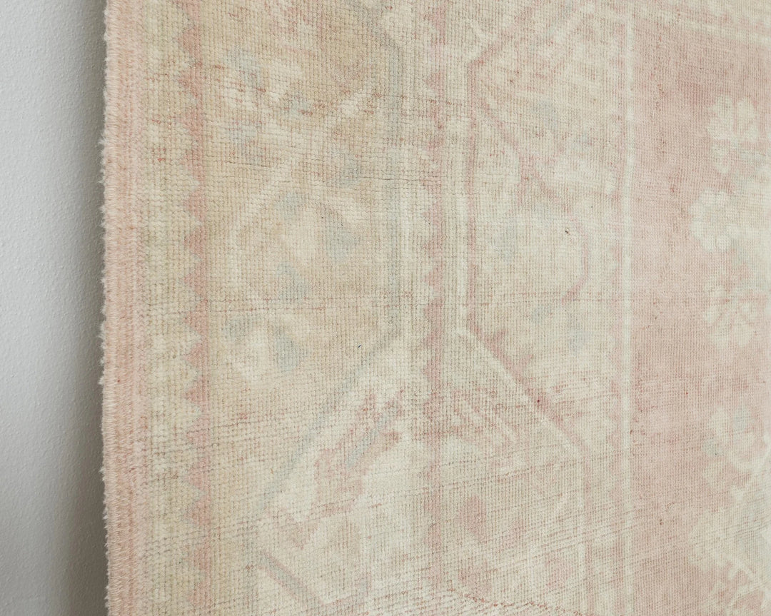 Beige Turkish Oushak Rug 5' 4" x 8' 1" Hand-Knotted | No. VR10921