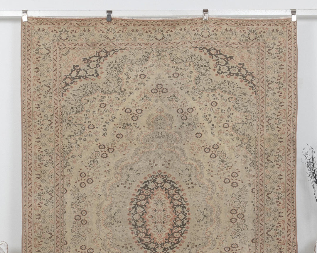 Multicolor Turkish Oushak Rug 6' 5" x 9' 3" Hand-Knotted | No. VR11008