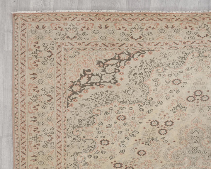 Multicolor Turkish Oushak Rug 6' 5" x 9' 3" Hand-Knotted | No. VR11008