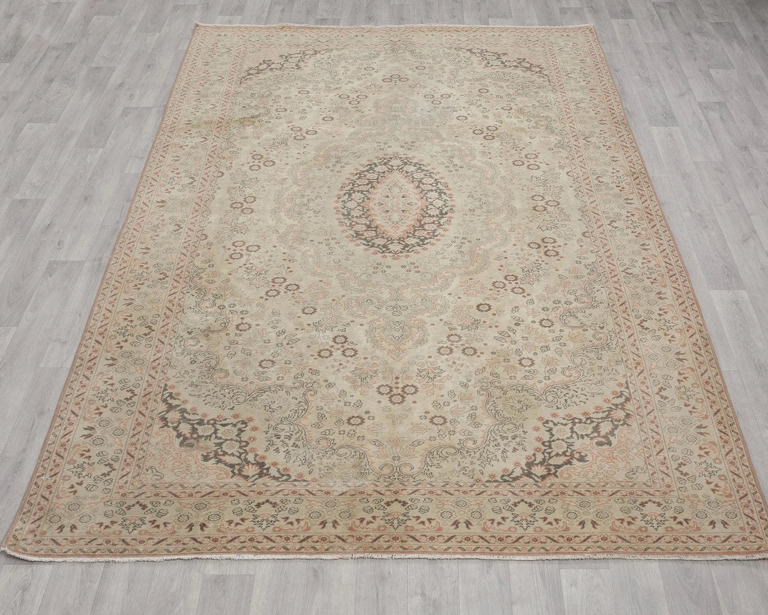 Multicolor Turkish Oushak Rug 6' 5" x 9' 3" Hand-Knotted | No. VR11008