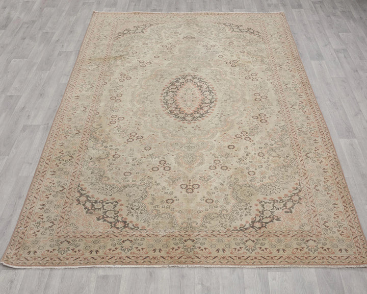 Multicolor Turkish Oushak Rug 6' 5" x 9' 3" Hand-Knotted | No. VR11008