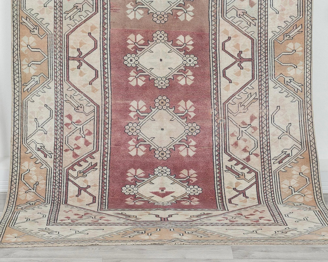 Beige Turkish Oushak Rug 5' x 8' 6" Hand-Knotted view