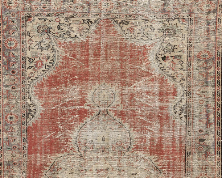 Multicolor Turkish Oushak Rug 6' x 9' 4" Hand-Knotted | No. VR11042