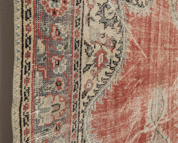 Multicolor Turkish Oushak Rug 6' x 9' 4" Hand-Knotted | No. VR11042