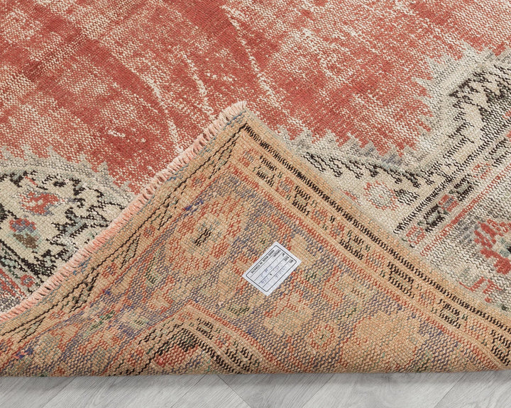 Multicolor Turkish Oushak Rug 6' x 9' 4" Hand-Knotted | No. VR11042