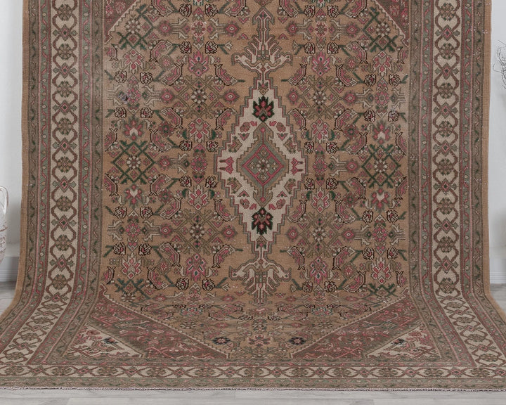 Multicolor Turkish Oushak Rug 6' 11" x 10' Hand-Knotted | No. VR11080