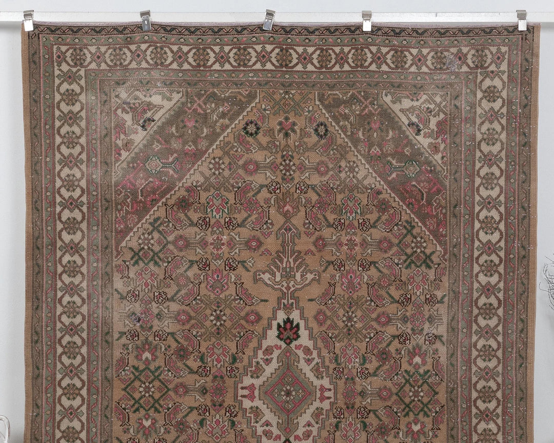 Multicolor Turkish Oushak Rug 6' 11" x 10' Hand-Knotted | No. VR11080