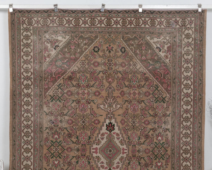 Multicolor Turkish Oushak Rug 6' 11" x 10' Hand-Knotted | No. VR11080