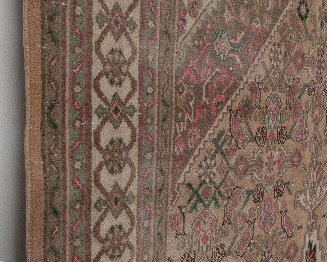 Multicolor Turkish Oushak Rug 6' 11" x 10' Hand-Knotted | No. VR11080