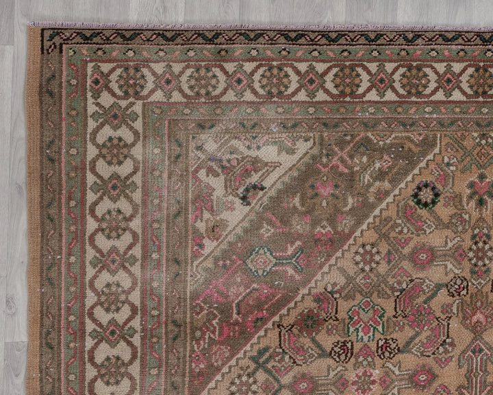 Multicolor Turkish Oushak Rug 6' 11" x 10' Hand-Knotted | No. VR11080