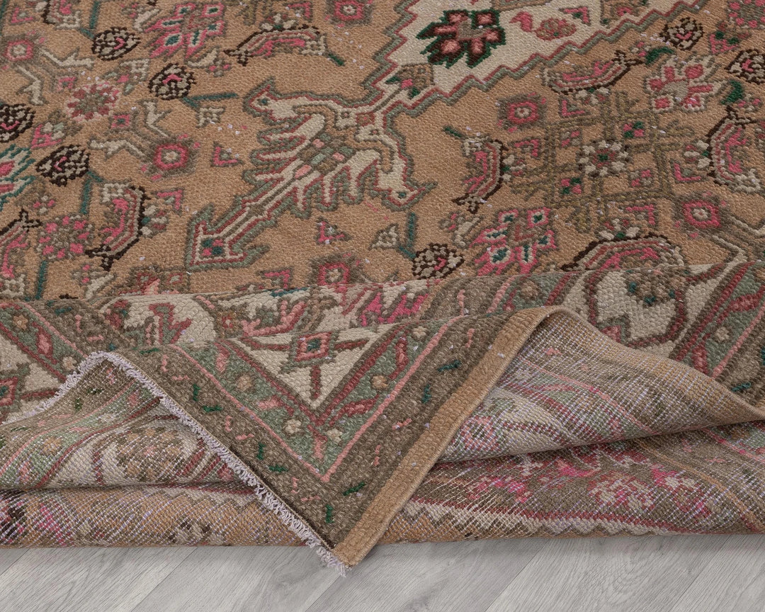 Multicolor Turkish Oushak Rug 6' 11" x 10' Hand-Knotted | No. VR11080