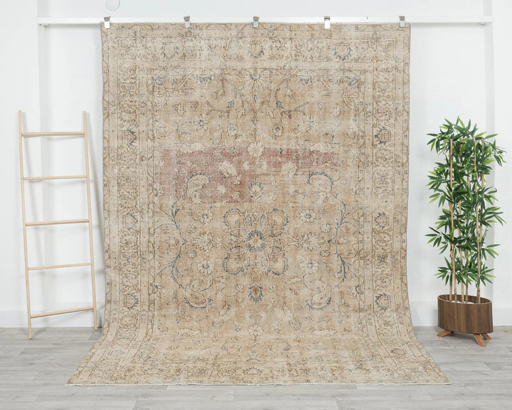 Multicolor Turkish Oushak Rug 6'10" x 9'5" Hand-Knotted | No. VR11119