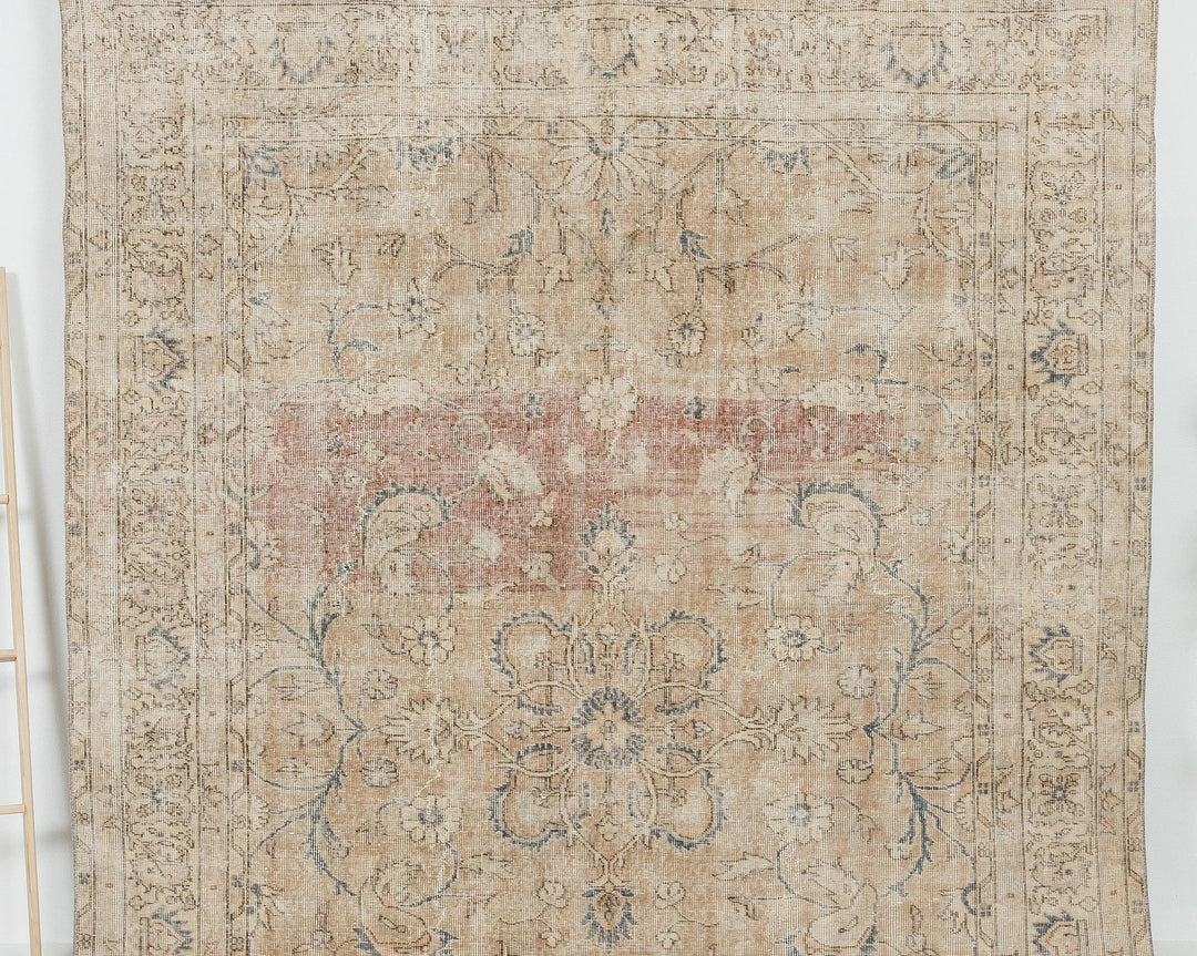 Multicolor Turkish Oushak Rug 6'10" x 9'5" Hand-Knotted | No. VR11119