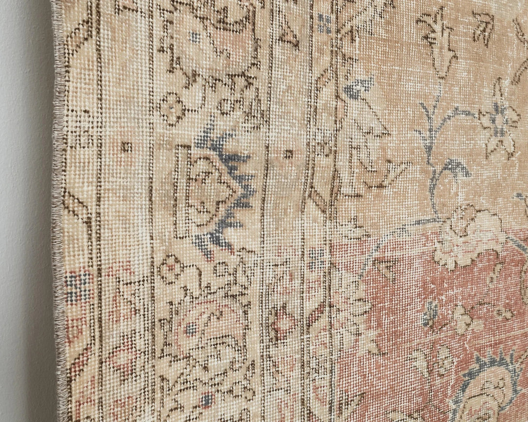 Multicolor Turkish Oushak Rug 6'10" x 9'5" Hand-Knotted | No. VR11119