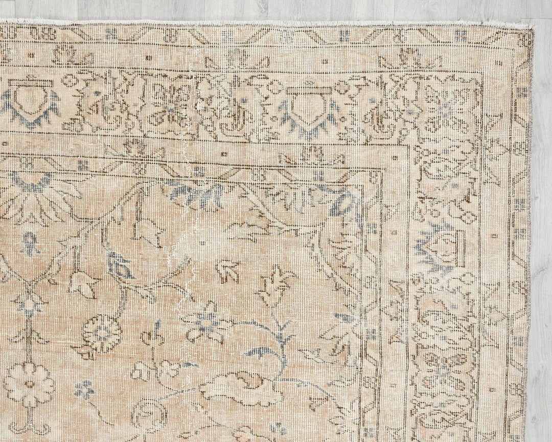 Multicolor Turkish Oushak Rug 6'10" x 9'5" Hand-Knotted | No. VR11119