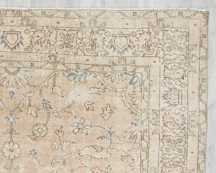 Multicolor Turkish Oushak Rug 6'10" x 9'5" Hand-Knotted | No. VR11119