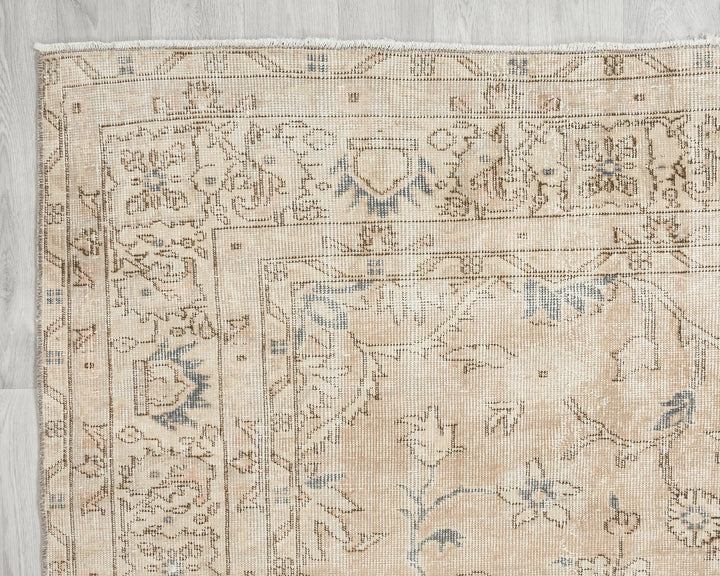 Multicolor Turkish Oushak Rug 6'10" x 9'5" Hand-Knotted | No. VR11119