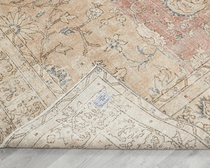 Multicolor Turkish Oushak Rug 6'10" x 9'5" Hand-Knotted | No. VR11119