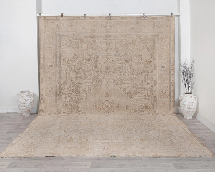 Multicolor Turkish Oushak Rug 9' 5" x 12' 3" Hand-Knotted | No. VR11151