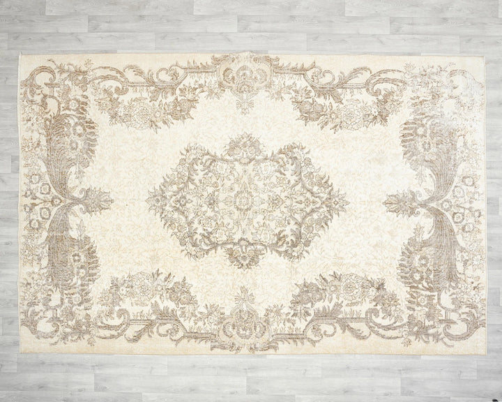 Multicolor Turkish Oushak Rug 10' x 6' 11" Hand-Knotted | No. VR11510