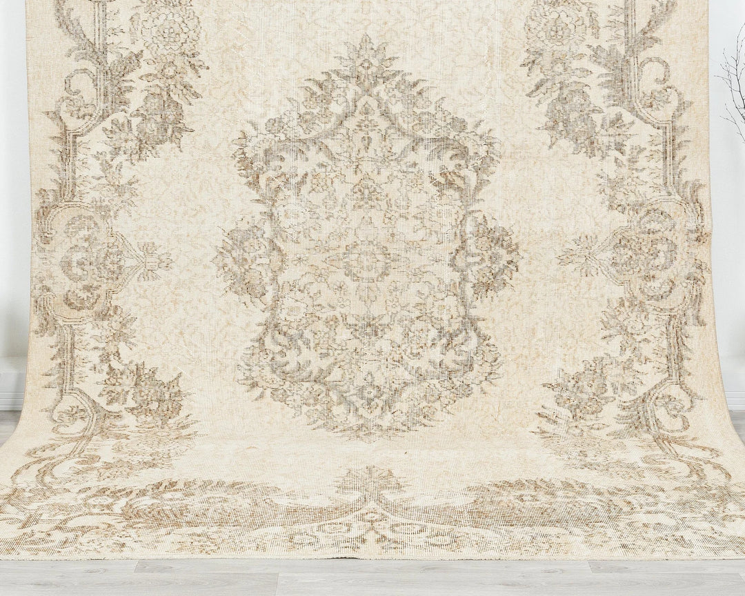 Multicolor Turkish Oushak Rug 10' x 6' 11" Hand-Knotted | No. VR11510