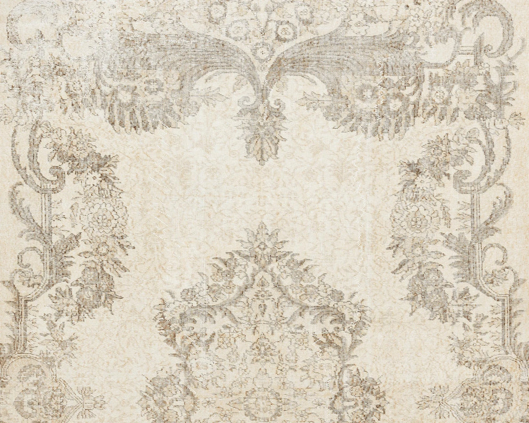 Multicolor Turkish Oushak Rug 10' x 6' 11" Hand-Knotted | No. VR11510