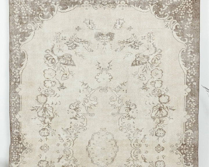 Multicolor Turkish Oushak Rug 6' 2" x 10' 1" Hand-Knotted | No. VR11553
