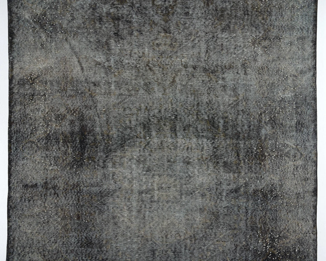 Black Turkish Oushak Rug 5'7" x 9' Hand-Knotted | No. VR11726