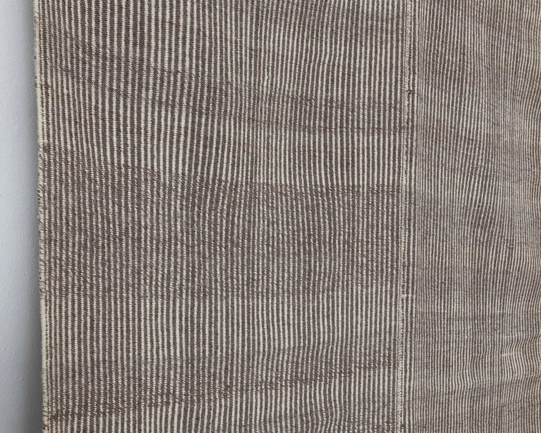 Brown Turkish Kilim Rug 9' x 12' 7" Flat-Weave | No. VR11999