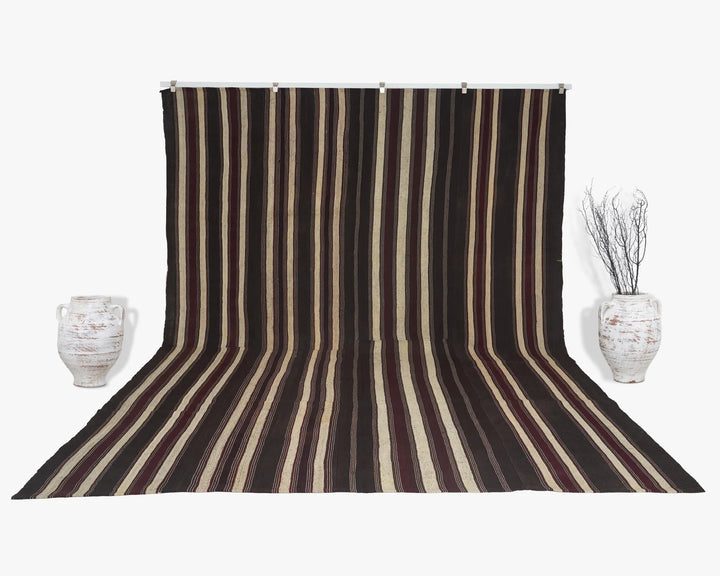 Multicolor Turkish Kilim Rug 9' 6" x 12' 8" Flat-Weave | No. VR12142