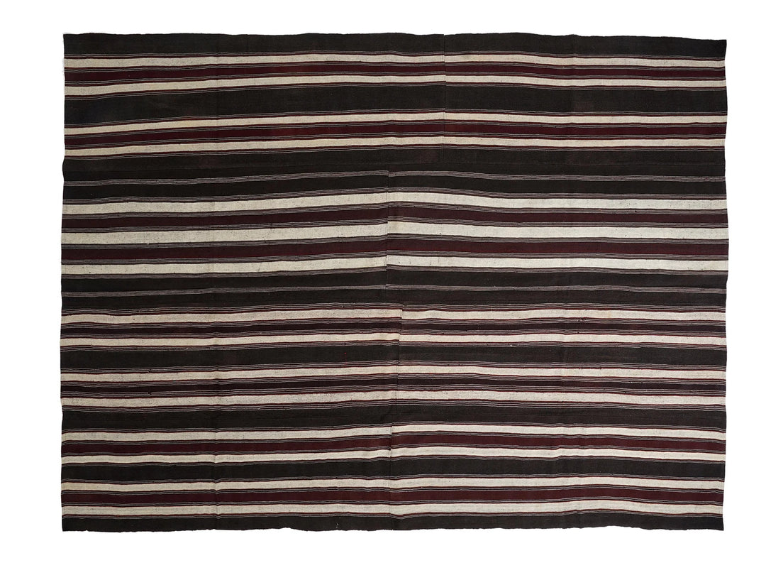 Multicolor Turkish Kilim Rug 9' 6" x 12' 8" Flat-Weave | No. VR12142