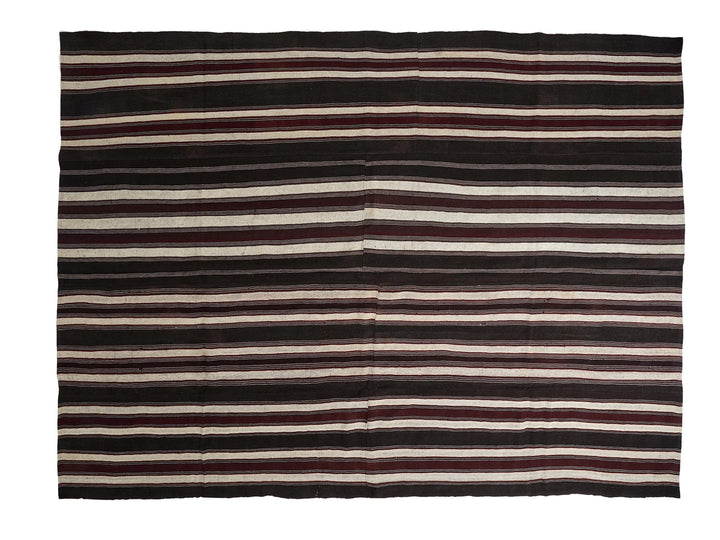 Multicolor Turkish Kilim Rug 9' 6" x 12' 8" Flat-Weave | No. VR12142