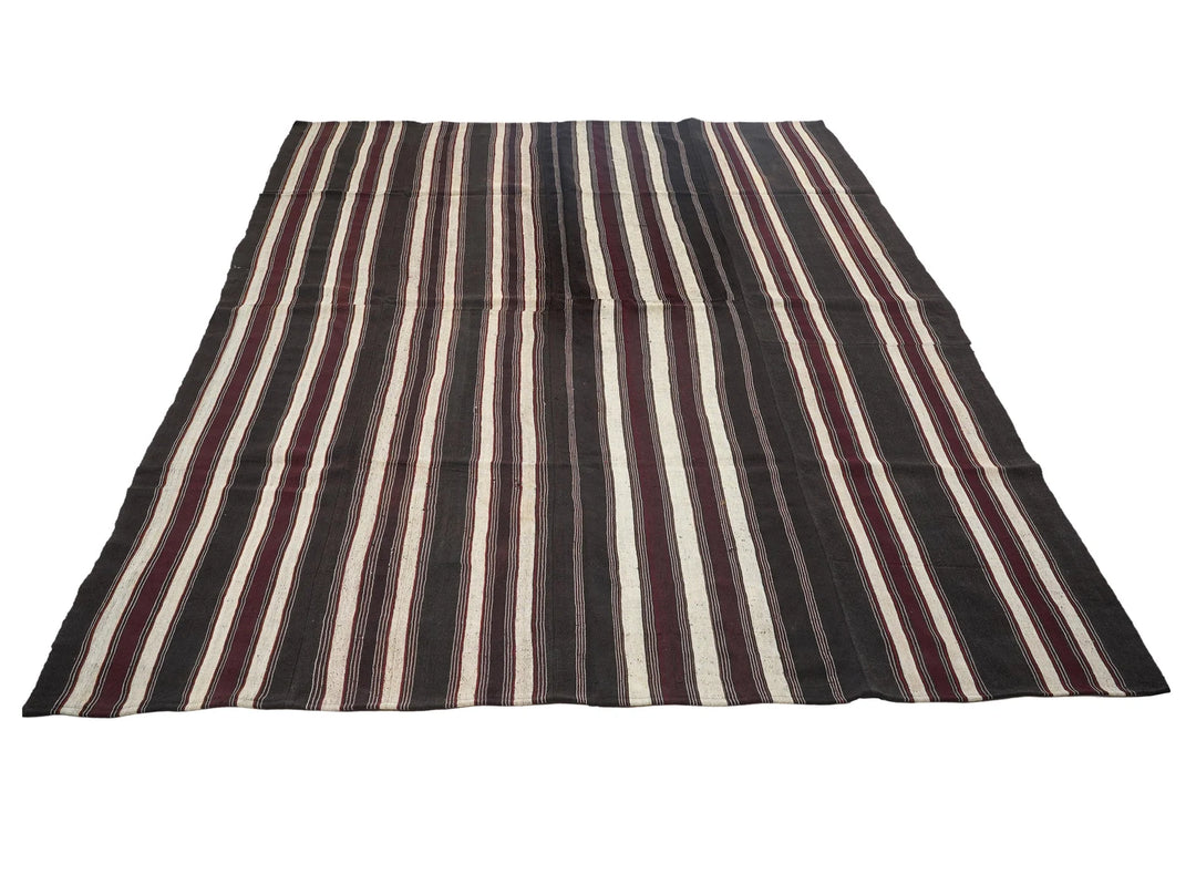 Multicolor Turkish Kilim Rug 9' 6" x 12' 8" Flat-Weave | No. VR12142