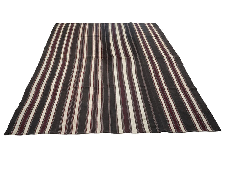 Multicolor Turkish Kilim Rug 9' 6" x 12' 8" Flat-Weave | No. VR12142
