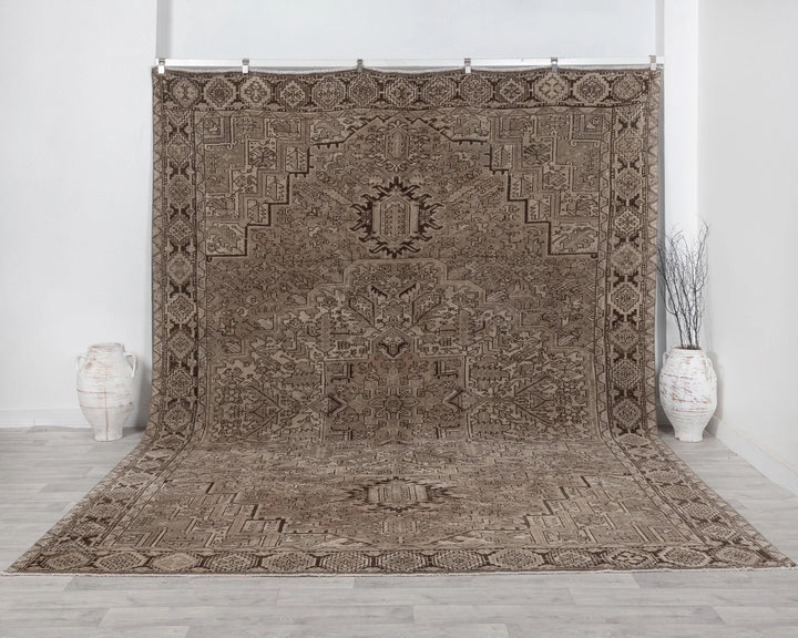 Multicolor Turkish Oushak Rug 9' 9" x 12' 10" Hand-Knotted | No. VR12155