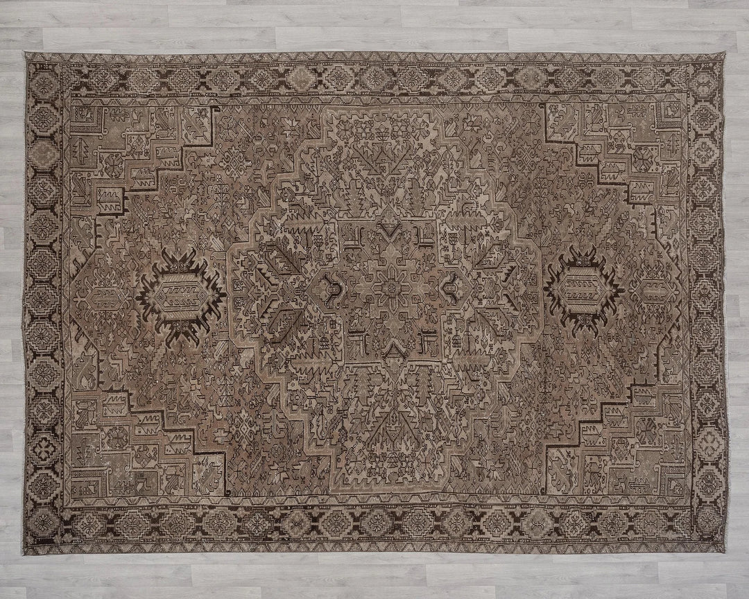 Multicolor Turkish Oushak Rug 9' 9" x 12' 10" Hand-Knotted | No. VR12155