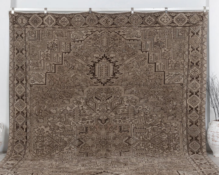 Multicolor Turkish Oushak Rug 9' 9" x 12' 10" Hand-Knotted | No. VR12155