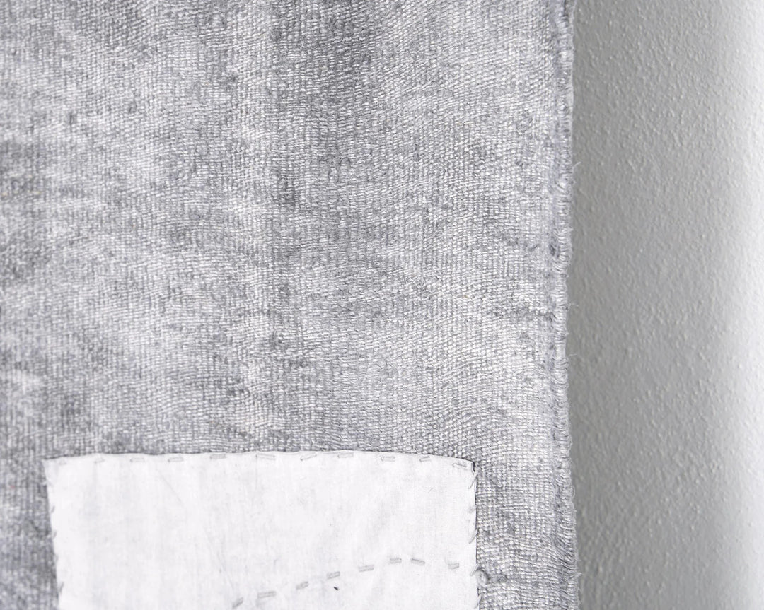 Gray Turkish Kilim Rug 5' 5" x 7' 7" Flat-Weave | No. VR12434
