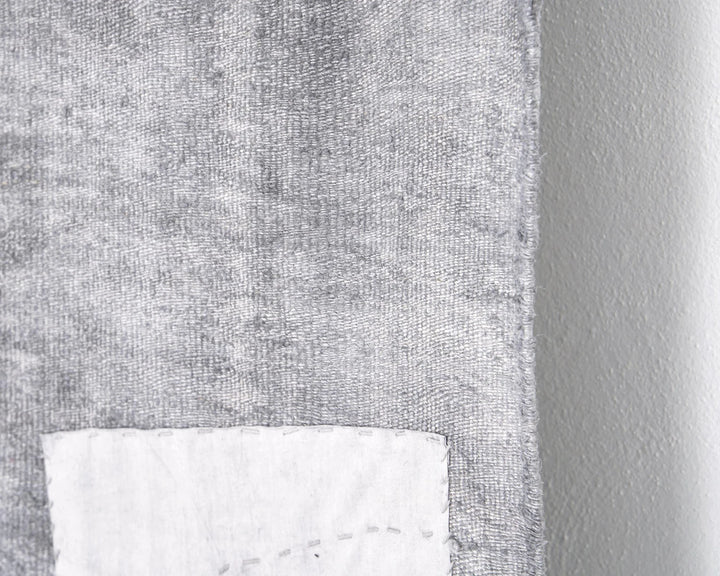 Gray Turkish Kilim Rug 5' 5" x 7' 7" Flat-Weave | No. VR12434