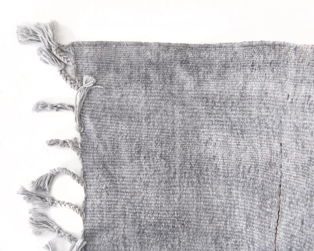 Gray Turkish Kilim Rug 5' 5" x 7' 7" Flat-Weave | No. VR12434