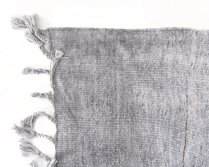 Gray Turkish Kilim Rug 5' 5" x 7' 7" Flat-Weave | No. VR12434
