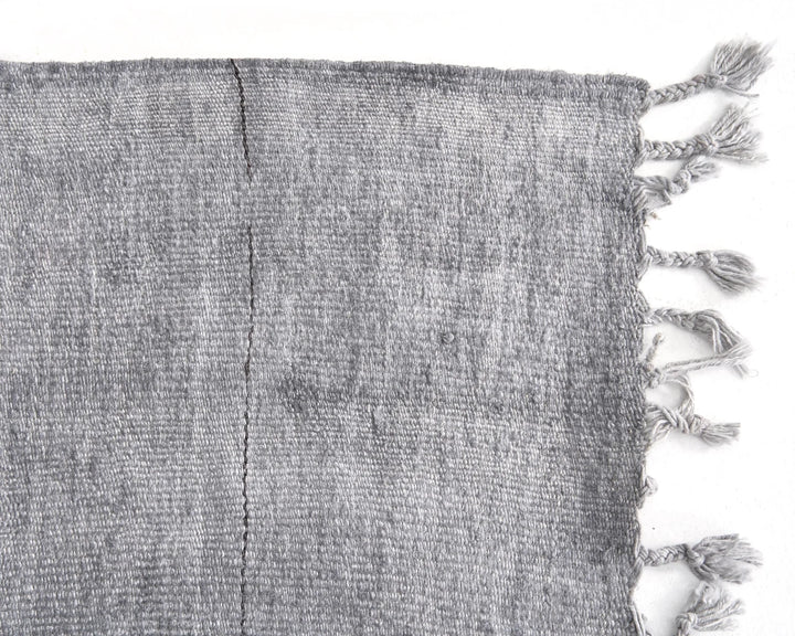 Gray Turkish Kilim Rug 5' 5" x 7' 7" Flat-Weave | No. VR12434
