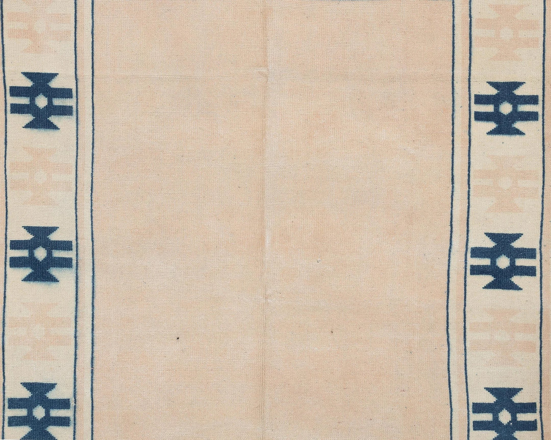 Pink Turkish Oushak Rug 4'11" x 7'6" Hand-Knotted | No. VR12466