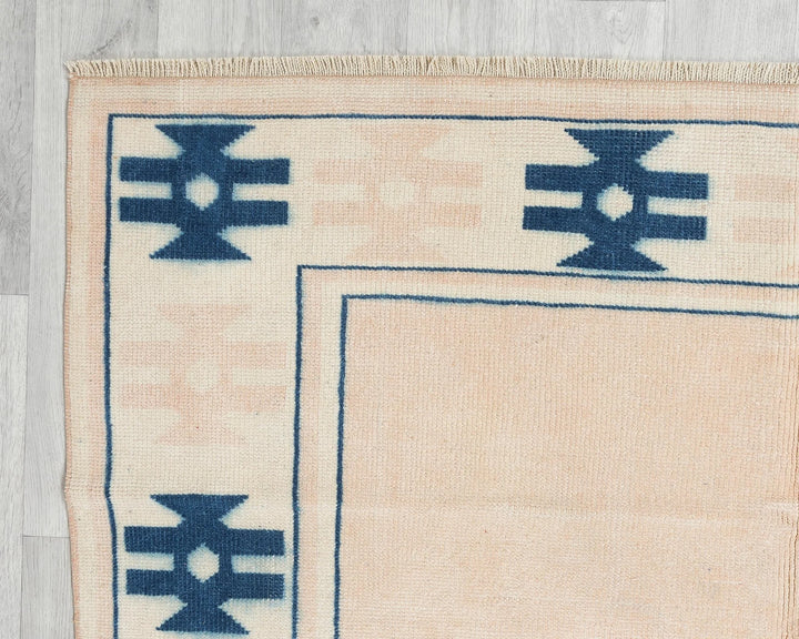 Pink Turkish Oushak Rug 4'11" x 7'6" Hand-Knotted | No. VR12466