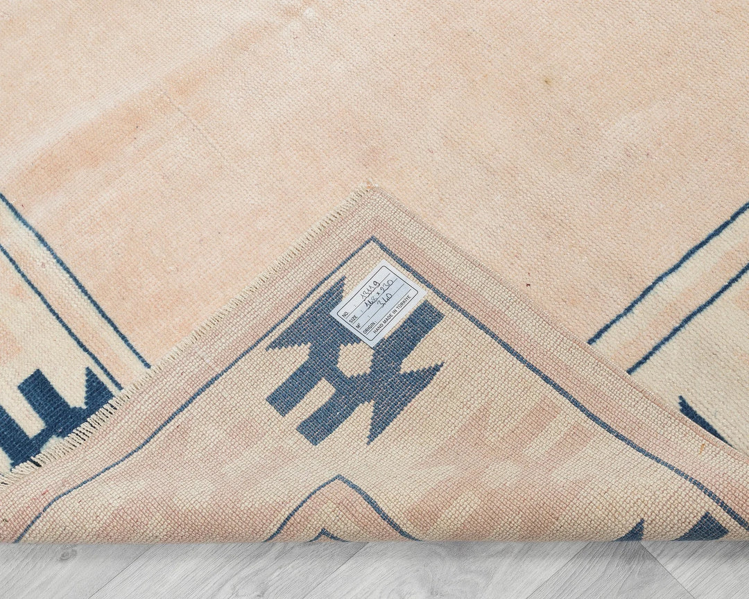 Pink Turkish Oushak Rug 4'11" x 7'6" Hand-Knotted | No. VR12466