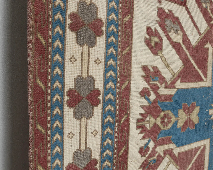 Multicolor Turkish Vintage Rug 6' 4" x 9' 2" Hand-Knotted | No. VR12485